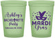 Custom Bachelorette 16 oz Glow In The Dark Cups - Mardi Gras | 60060