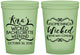 Custom Bachelorette 16 oz Glow In The Dark Cups - Something Wicked | 60076