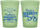 Custom Bachelorette 16 oz Glow In The Dark Cups - Police Security Crew | 60091