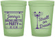 Custom Bachelorette 16 oz Glow In The Dark Cups - Stroll On Down | 60092