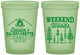 Custom Bachelorette 16 oz Glow In The Dark Cups - Camping | 60094