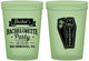 Custom Bachelorette 16 oz Glow In The Dark Cups - Rip Single Life | 60096