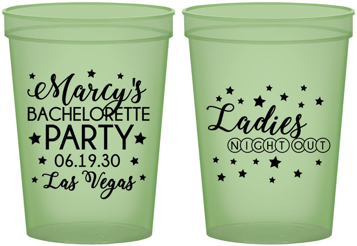Custom Bachelorette 16 oz Glow In The Dark Cups - Ladies Night Out | 60101
