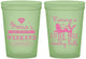 Custom Bachelorette 16 oz Glow In The Dark Cups - Raising A Little Hell | 60103