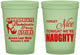 Custom Bachelorette 16 oz Glow In The Dark Cups - Nice Tonight Naughty | 60112