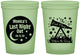 Custom Bachelorette 16 oz Glow In The Dark Cups - Last Fling Before Rings | 60113