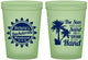 Custom Bachelorette 16 oz Glow In The Dark Cups - Sun Sand Drink Hand | 60114