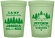 Custom Bachelorette 16 oz Glow In The Dark Cups - Camping | 60124