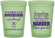 Custom Bachelorette 16 oz Glow In The Dark Cups - Something Borrowed | 60130