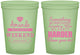 Custom Bachelorette 16 oz Glow In The Dark Cups - Something Borrowed | 60131