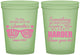 Custom Bachelorette 16 oz Glow In The Dark Cups - Something Borrowed | 60133