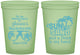 Custom Bachelorette 16 oz Glow In The Dark Cups - Sun Sand Drink Hand | 60134