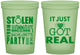 Custom Bachelorette 16 oz Glow In The Dark Cups - Just Got Real | 60141