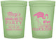 Custom Bachelorette 16 oz Glow In The Dark Cups - Lets Get Flocked Up | 60143
