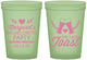 Custom Bachelorette 16 oz Glow In The Dark Cups - One Last Toast | 60147