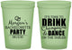 Custom Bachelorette 16 oz Glow In The Dark Cups - Drink Champagne Dance | 60154