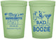 Custom Bachelorette 16 oz Glow In The Dark Cups - Bad And Boozie | 60155