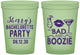 Custom Bachelorette 16 oz Glow In The Dark Cups - Bad And Boozie | 60156