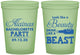 Custom Bachelorette 16 oz Glow In The Dark Cups - Beauty Beast | 60161