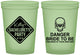 Custom Bachelorette 16 oz Glow In The Dark Cups - Danger Bride To Be | 60165