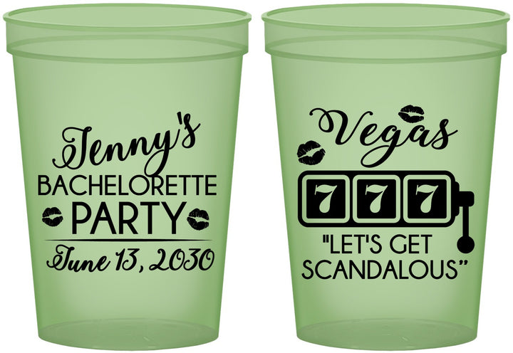 Custom Bachelorette 16 oz Glow In The Dark Cups - Las Vegas | 60170