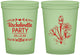 Custom Bachelorette 16 oz Glow In The Dark Cups - Flowers | 60174