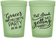 Custom Bachelorette 16 oz Glow In The Dark Cups - Eat Drink Getting Married | 60181