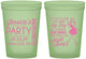 Custom Bachelorette 16 oz Glow In The Dark Cups - Drink The Night Away | 60182