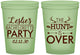 Custom Bachelorette 16 oz Glow In The Dark Cups - The Hunt Is Over | 60184