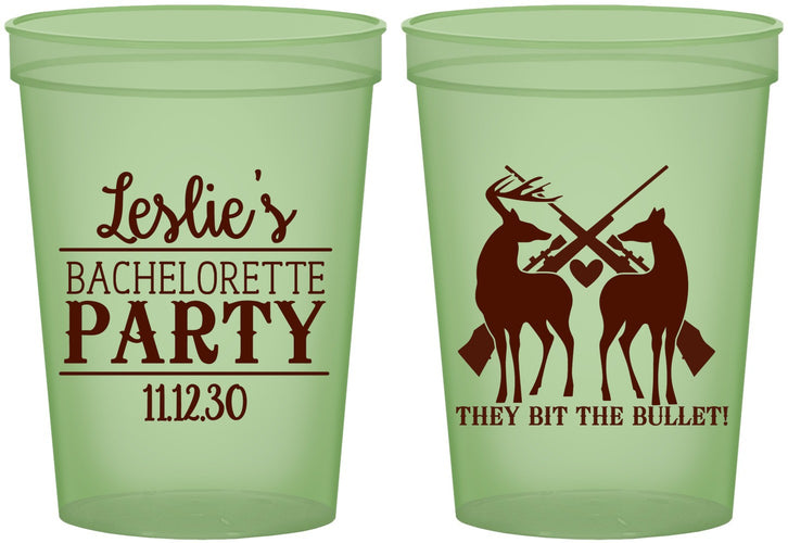 Custom Bachelorette 16 oz Glow In The Dark Cups - Hunting | 60187