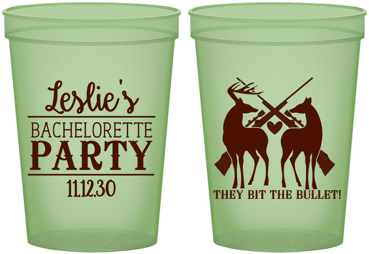 Custom Bachelorette 16 oz Glow In The Dark Cups - Hunting | 60187