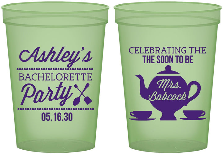 Custom Bachelorette 16 oz Glow In The Dark Cups - Teapot | 60189