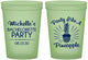 Custom Bachelorette 16 oz Glow In The Dark Cups - Party Like A Pineapple | 60193
