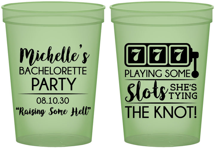 Custom Bachelorette 16 oz Glow In The Dark Cups - Las Vegas | 60195