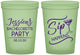 Custom Bachelorette 16 oz Glow In The Dark Cups - Sip Happens | 60197