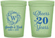 Custom Anniversary 16 oz Glow In The Dark Cups - Cheers To 20 Years | 80001