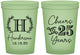 Custom Anniversary 16 oz Glow In The Dark Cups - Cheers To 25 Years | 80002