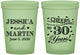 Custom Anniversary 16 oz Glow In The Dark Cups - Cheers To 30 Years | 80003