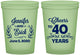 Custom Anniversary 16 oz Glow In The Dark Cups - Cheers To 40 Years | 80005