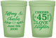Custom Anniversary 16 oz Glow In The Dark Cups - Cheers To 45 Years | 80006