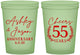 Custom Anniversary 16 oz Glow In The Dark Cups - Cheers To 55 Years | 80008