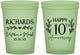 Custom Anniversary 16 oz Glow In The Dark Cups - 10th Wedding | 80010