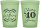 Custom Anniversary 16 oz Glow In The Dark Cups - Cheers To 40 Years | 80015