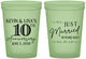 Custom Anniversary 16 oz Glow In The Dark Cups - 10 Years Down | 80020