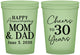 Custom Anniversary 16 oz Glow In The Dark Cups - Cheers To 30 Years | 80023