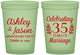 Custom Anniversary 16 oz Glow In The Dark Cups - 35 Years Of Marriage | 80024