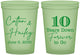 Custom Anniversary 16 oz Glow In The Dark Cups - Just Married 10 Years Ago | 80030