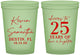 Custom Anniversary 16 oz Glow In The Dark Cups - 25 Years Of Marriage | 80032