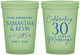 Custom Anniversary 16 oz Glow In The Dark Cups - 30 Years Of Marriage | 80033