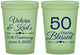 Custom Anniversary 16 oz Glow In The Dark Cups - 50 Years Blessed | 80037